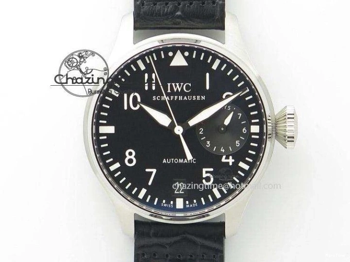 MIROTIME 0717 Timeless Big Pilot Real PR IW500901 ZF 1:1 Best Edition On Black Leather Strap A 7340
